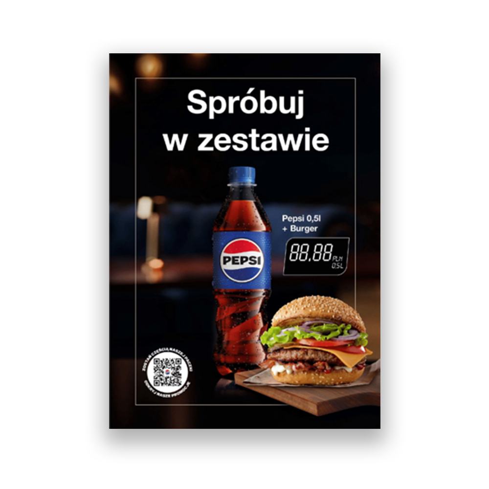 Danie + Pepsi 0.5L<br>GOTOWE ZESTAWY