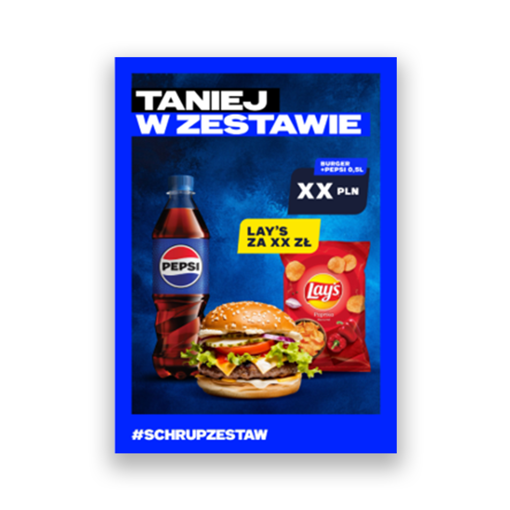 Danie + Pepsi  + Lay’s/Doritos<br>GOTOWE ZESTAWY